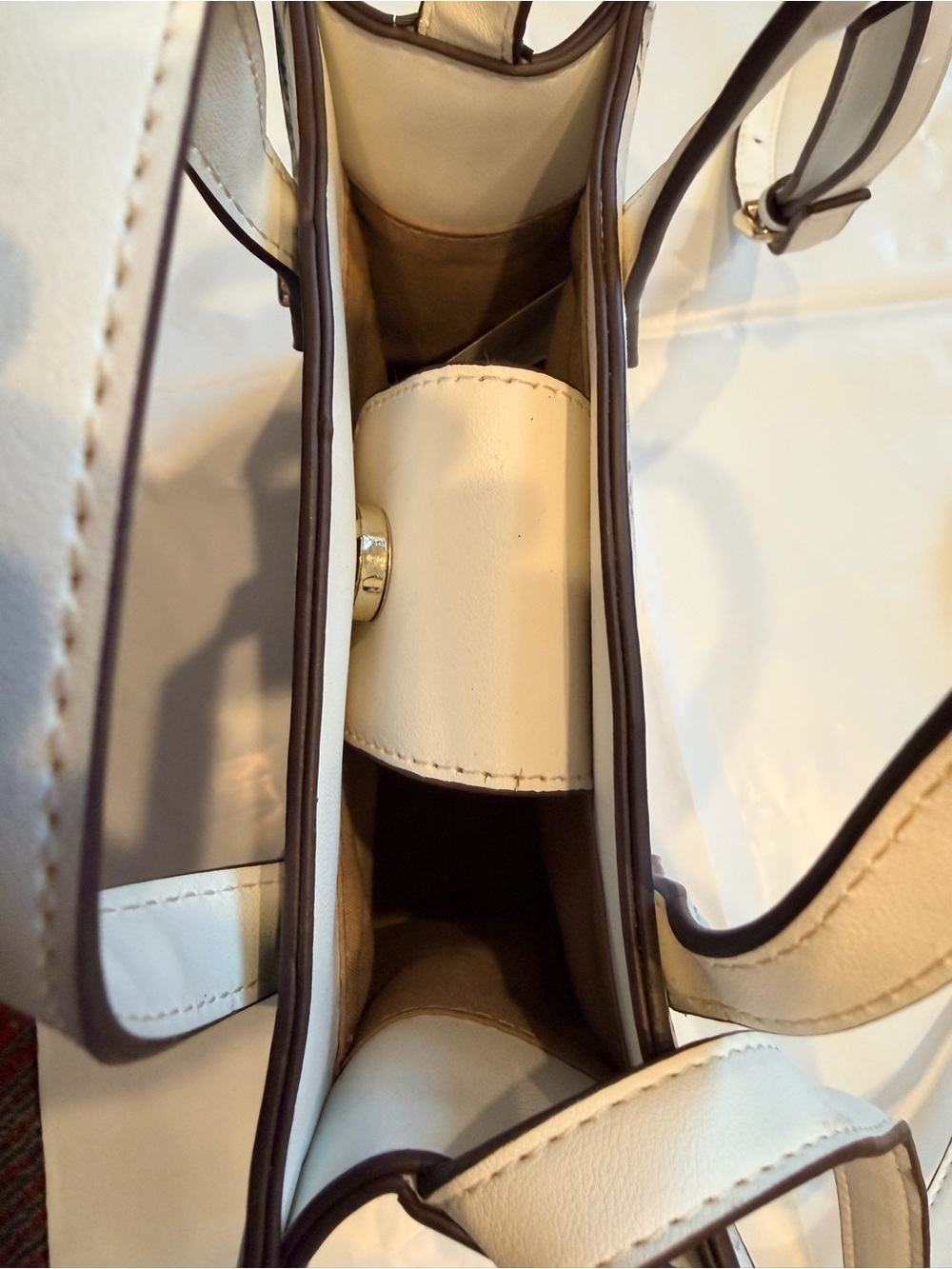 Nanette Lepore Floral Crossbody Tote Magnetic Snap Size 6x7x3” Adjustable Strap - Picture 7 of 13